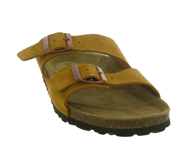 nu pieds - Mules et Tongs - homme - Cuir - Camel - Armando4975702_3