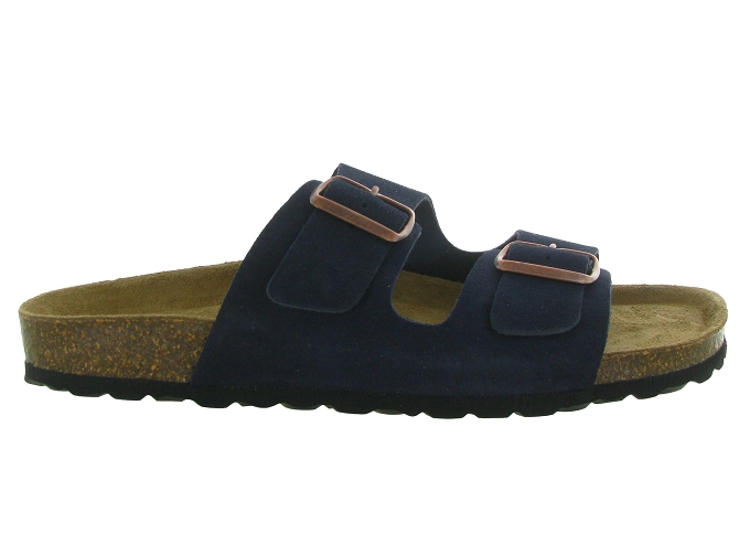 nu pieds - Mules et Tongs - homme - Cuir - Bleu Marine - Armando4975703_2
