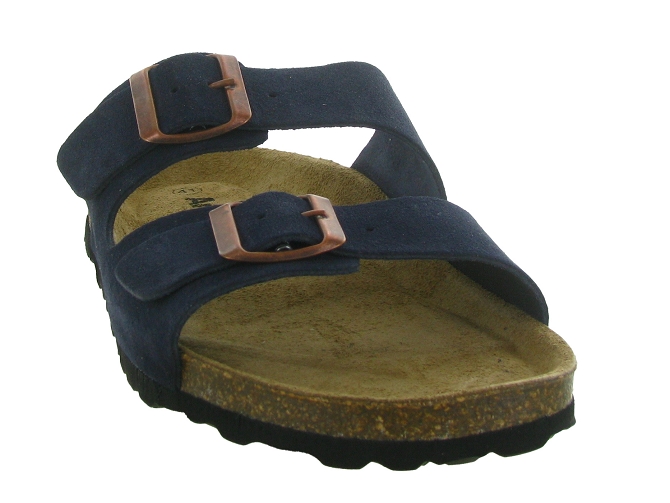 nu pieds - Mules et Tongs - homme - Cuir - Bleu Marine - Armando4975703_3