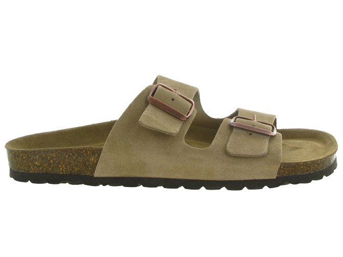 nu pieds - Mules et Tongs - homme - Cuir - Taupe - Armando4975704_2