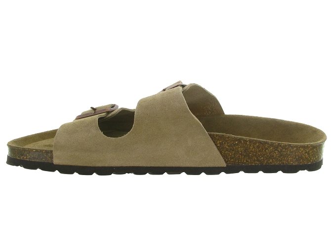 nu pieds - Mules et Tongs - homme - Cuir - Taupe - Armando4975704_4