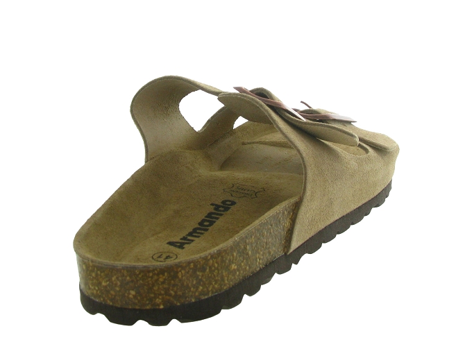 nu pieds - Mules et Tongs - homme - Cuir - Taupe - Armando4975704_5