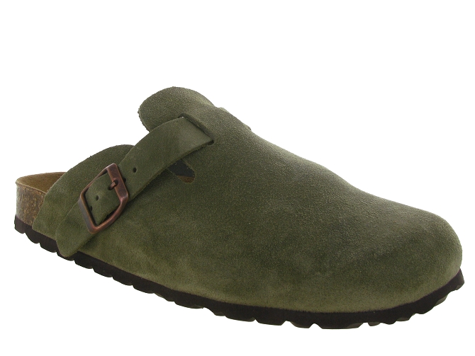 nu pieds - Mules et Tongs - homme - Cuir - Kaki - Armando