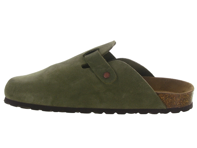 nu pieds - Mules et Tongs - homme - Cuir - Kaki - Armando4975802_4