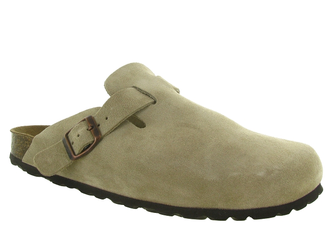 nu pieds - Mules et Tongs - homme - Cuir - Taupe - Armando