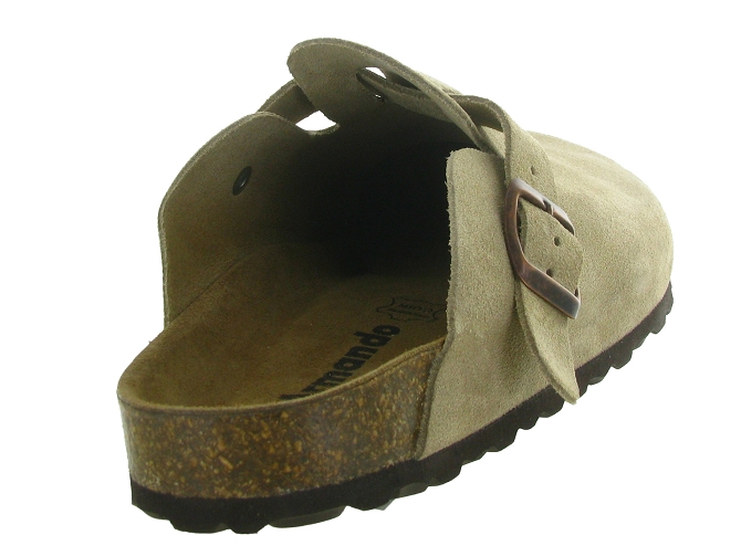 nu pieds - Mules et Tongs - homme - Cuir - Taupe - Armando4975803_5