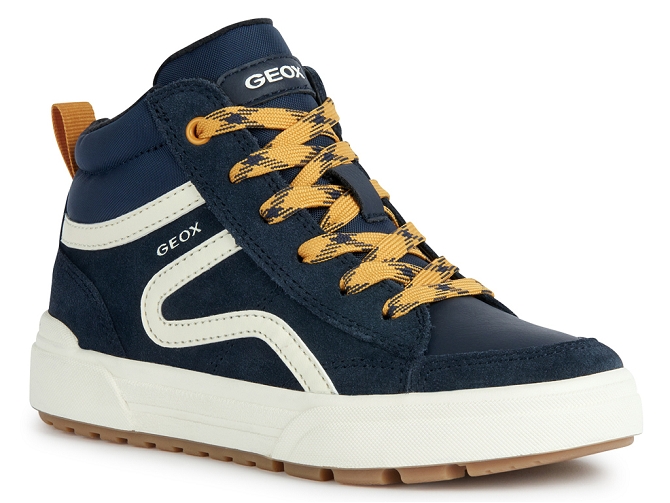 chaussures a lacets -  - junior garcon - Synthétique - Bleu Marine - Geox
