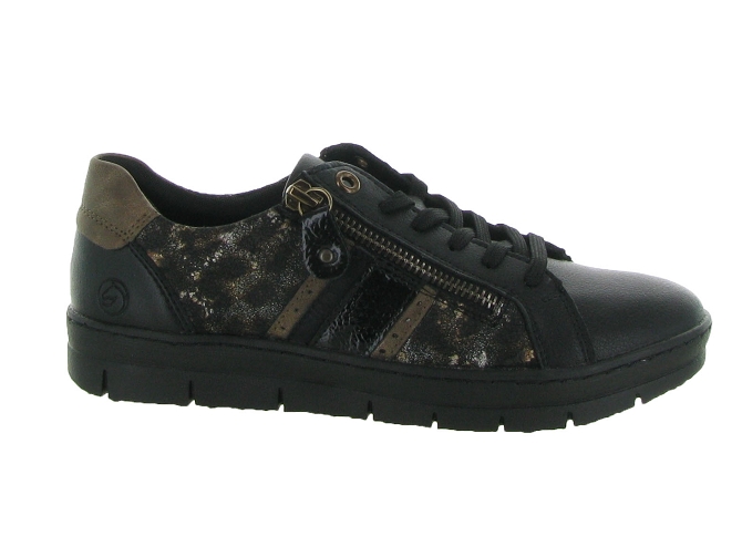baskets et sneakers - Tendance - femme - Cuir - Noir - Remonte4984601_2