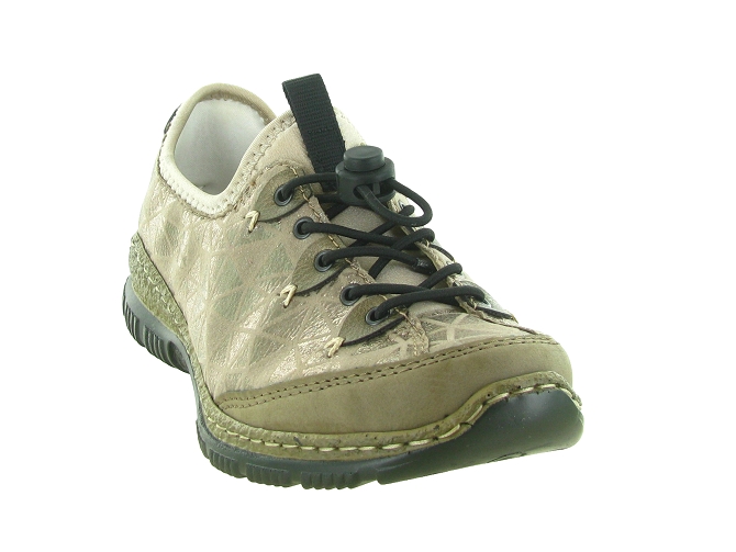 chaussures a lacets - Détente - femme - Synthétique - Beige - Rieker4985702_3