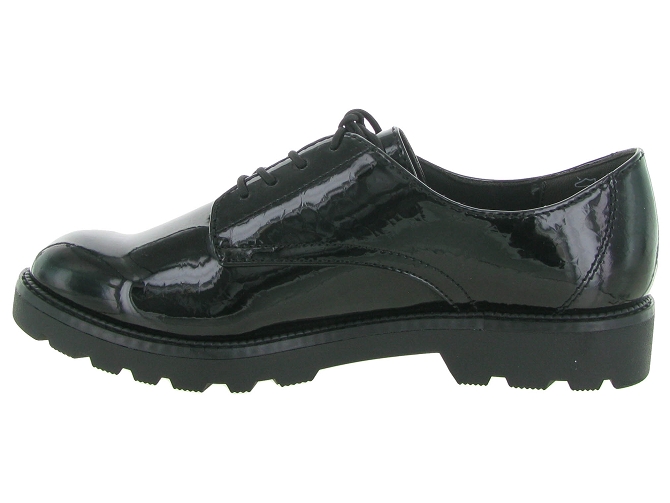 chaussures a lacets - Derby chic - femme - Cuir - Noir - Tamaris4990501_4