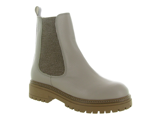 apres ski bottes fourrees - Bottine chaude - femme - Cuir - Beige - Armando