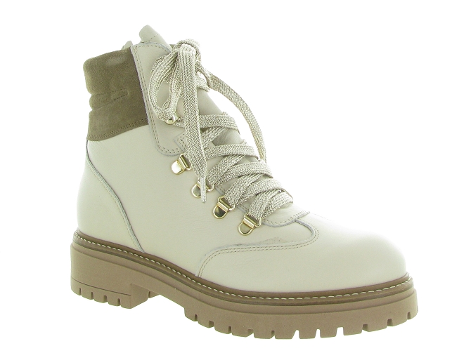 apres ski bottes fourrees - Botte de neige - femme - Cuir - Blanc - Armando