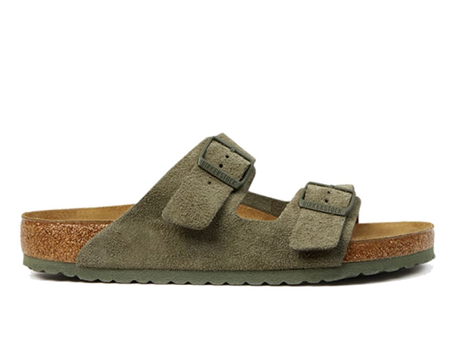 sandales et nu pieds - Confort - femme - Nubuck - Kaki - Birkenstock4999501_2