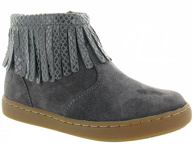 Shoo pom bottines et boots play fringe lizard gris