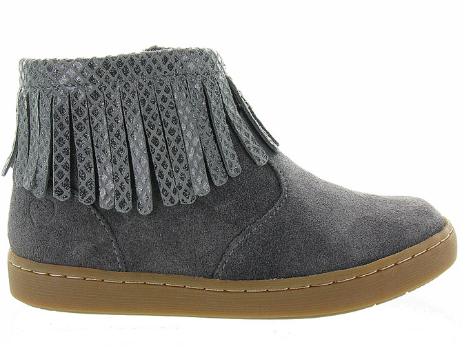 Shoo pom bottines et boots play fringe lizard gris5012101_2