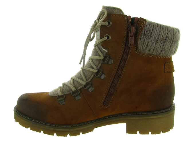 apres ski bottes fourrees - Chaussure neige - femme - Synthétique - Marron - Rieker5034302_4