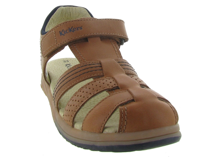 Kickers sandales et nu pieds platinium marron5057404_3