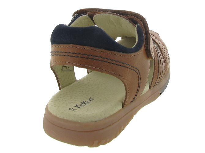 Kickers sandales et nu pieds platinium marron5057404_5