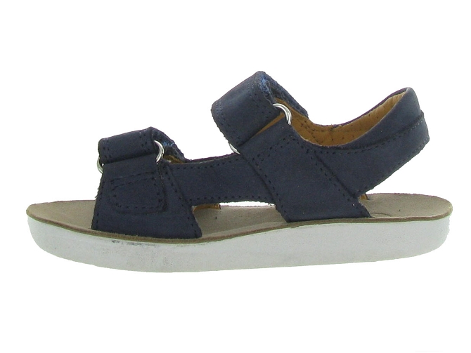 sandales et nu pieds - Semelle souple - junior garcon - Cuir - Bleu - Shoo pom5089205_4