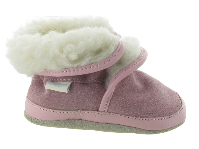 chaussons et pantoufles -  - bebe mixte - Cuir - Rose - Robeez5121602_2