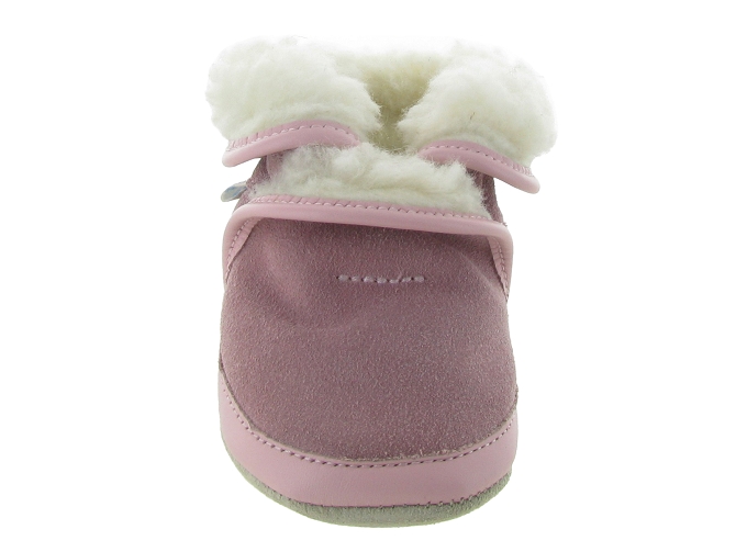 chaussons et pantoufles -  - bebe mixte - Cuir - Rose - Robeez5121602_3