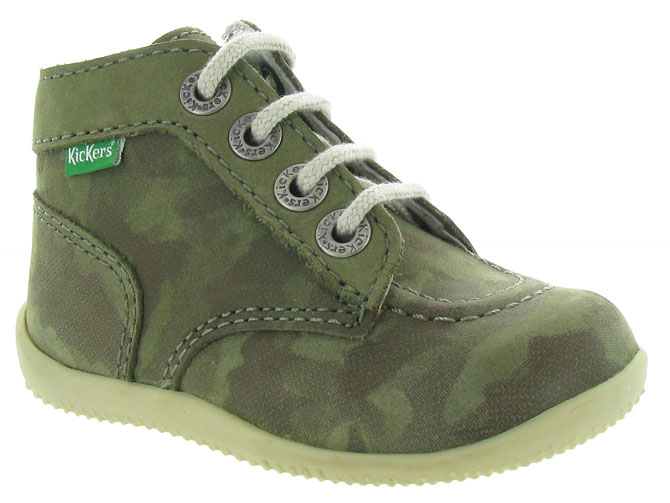 Kickers pre marche du 16 au 23 bonzip camouflage