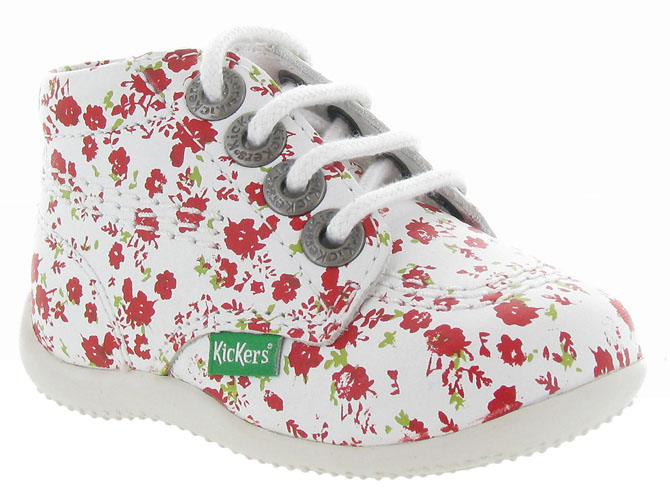 pre marche du 16 au 23 -  - bebe fille - Nubuck - Fleurs - Kickers