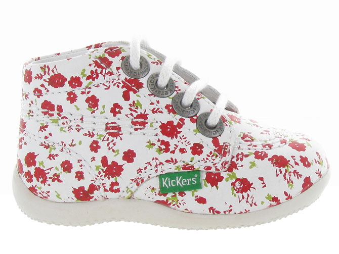 pre marche du 16 au 23 -  - bebe fille - Nubuck - Fleurs - Kickers5140901_2