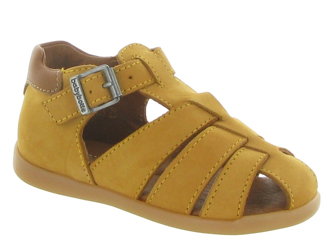 pre marche du 16 au 23 - Semelle souple - bebe garcon - Cuir - Jaune - Babybotte
