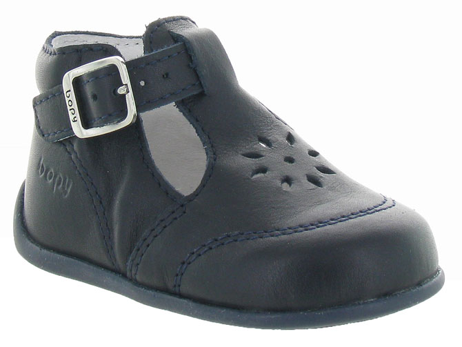 pre marche du 16 au 23 -  - bebe garcon - Cuir - Bleu - Bopy