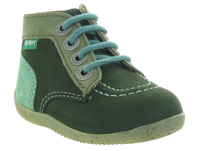 pre marche du 16 au 23 -  - bebe garcon - Nubuck - Vert - Kickers