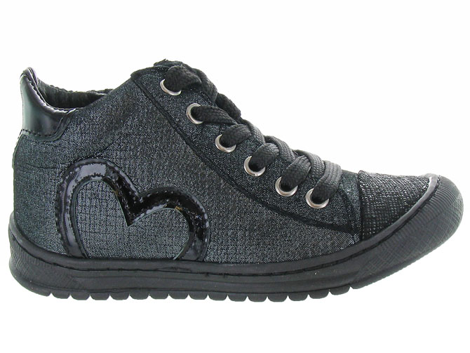 chaussures a lacets -  - junior fille - Cuir - Noir - Bellamy5215201_2