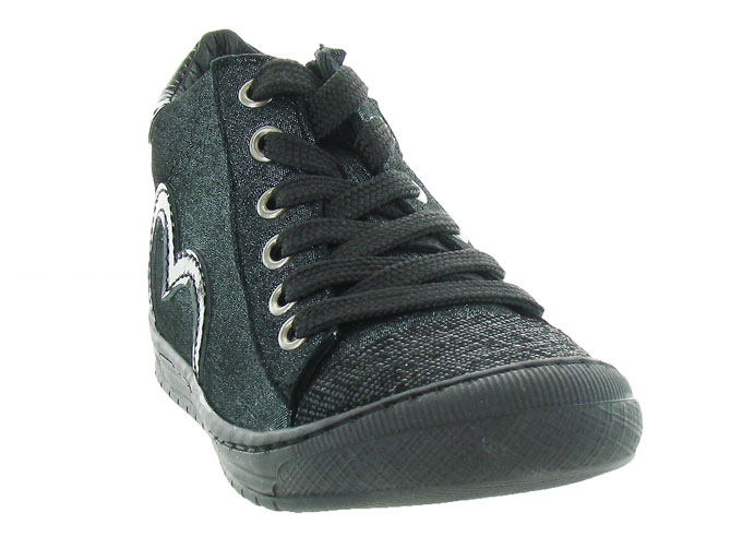 chaussures a lacets -  - junior fille - Cuir - Noir - Bellamy5215201_3