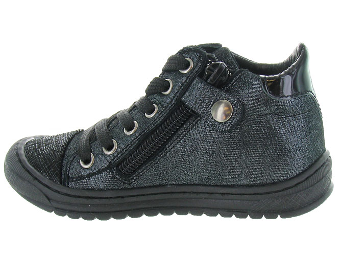 chaussures a lacets -  - junior fille - Cuir - Noir - Bellamy5215201_4