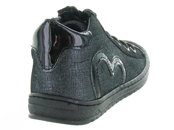 chaussures a lacets -  - junior fille - Cuir - Noir - Bellamy5215201_5