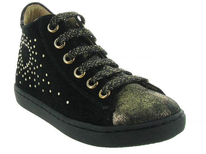 Shoo pom chaussures a lacets play heart noir