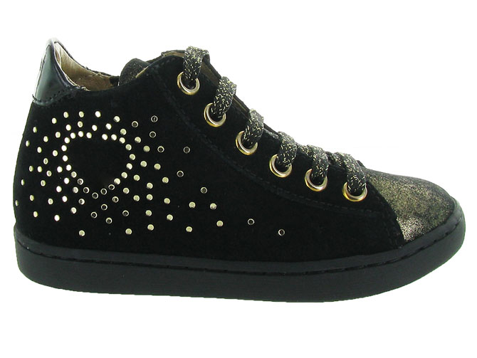 Shoo pom chaussures a lacets play heart noir5222401_2