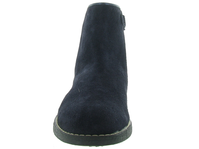 bottines et boots -  - junior fille - Nubuck - Bleu Marine - Reqins5246505_3
