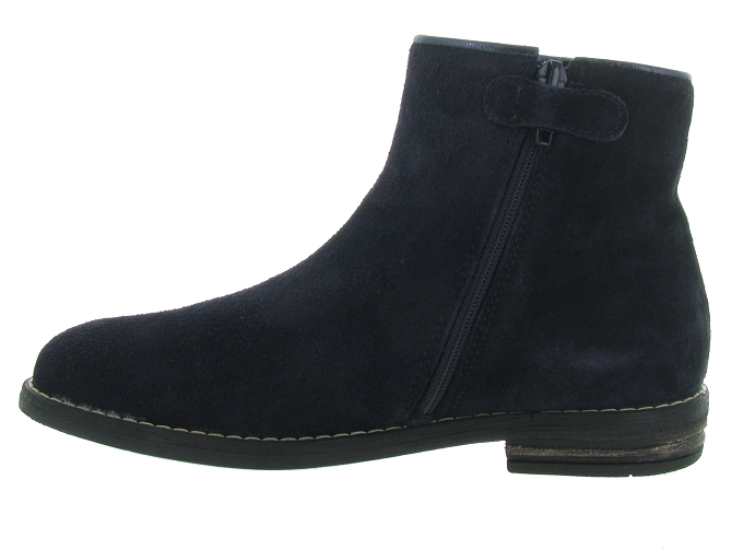 bottines et boots -  - junior fille - Nubuck - Bleu Marine - Reqins5246505_4