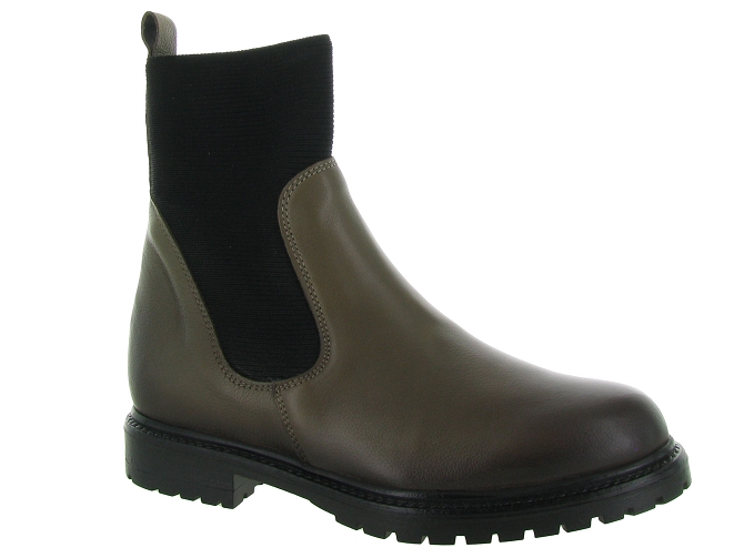 bottines et boots - Classique & Chic - femme - Nubuck - Taupe - Reqins