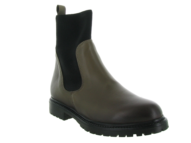 bottines et boots - Classique & Chic - femme - Nubuck - Taupe - Reqins5248104_3