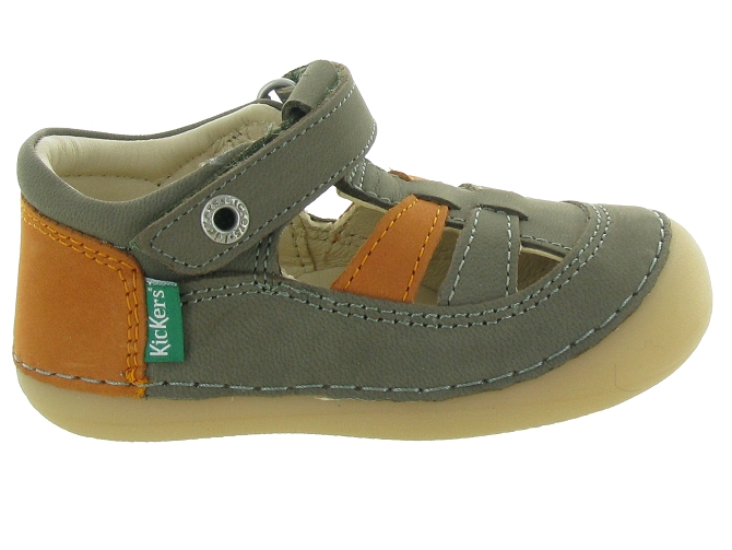 pre marche du 16 au 23 - Semelle souple - bebe garcon - Cuir - Vert - Kickers5263803_2