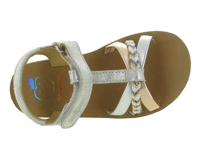 Shoo pom sandales et nu pieds goa salome argent5272505_4