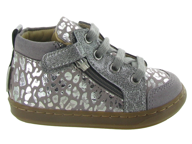 Shoo pom chaussures bebe du 18 au 27 bouba bi zip gris5294106_2