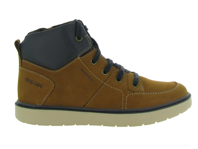 chaussures a lacets -  - junior garcon - Nubuck - Jaune - Geox5307901_2