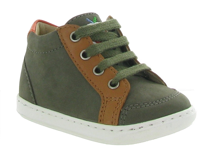chaussures bebe du 18 au 27 -  - bebe garcon - Cuir - Vert - Shoo pom
