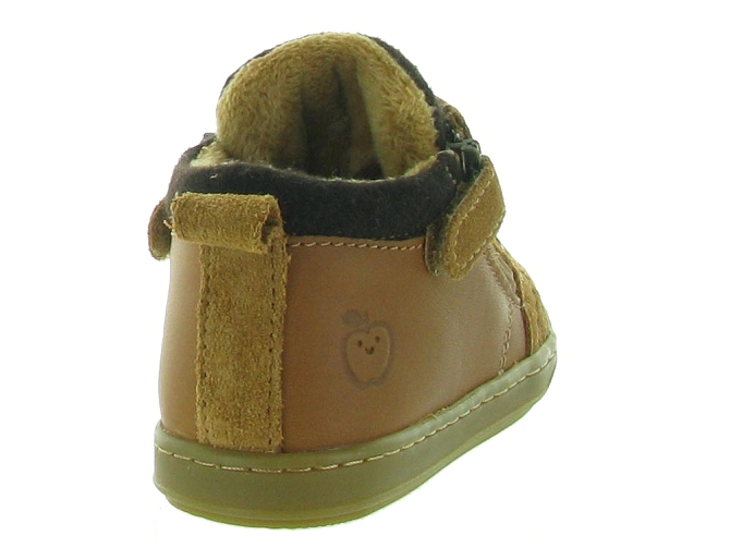 Shoo pom chaussures bebe du 18 au 27 bouba zip wool marron5310902_6