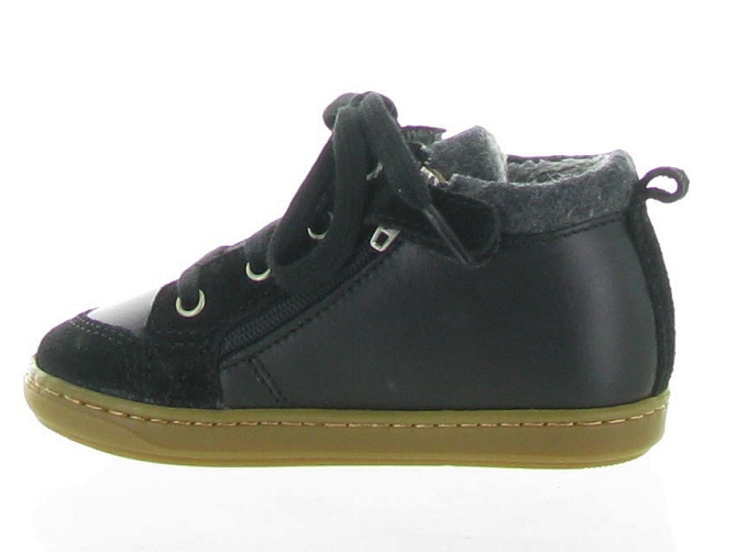 Shoo pom chaussures bebe du 18 au 27 bouba zip wool noir5310903_4