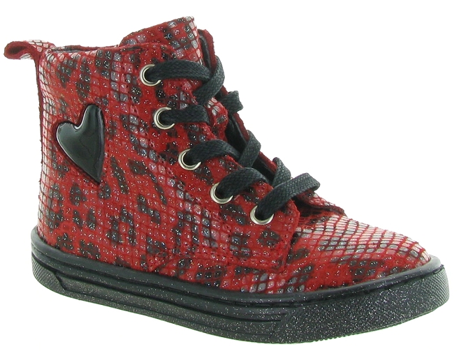 bottines et boots -  - junior fille - Cuir - Rouge - Bellamy