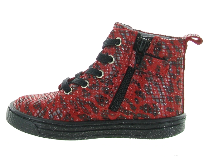 bottines et boots -  - junior fille - Cuir - Rouge - Bellamy5313701_4